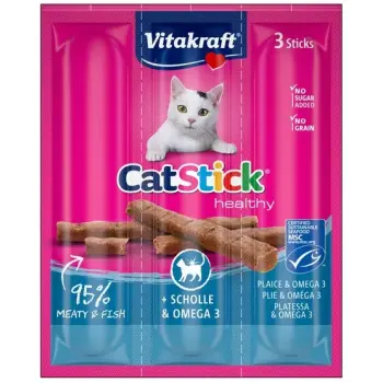 Vitakraft Cat Stick Classic flądra + omega3 3szt [31218]