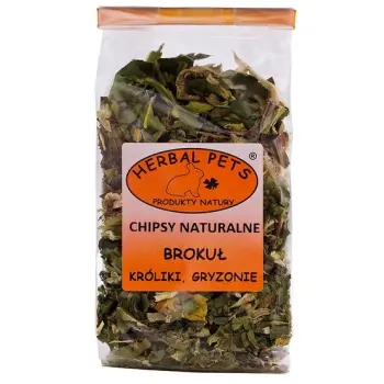Herbal Pets Chipsy naturalne - brokuł 50g