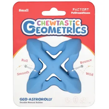 PetDreamHouse Zabawka gumowa Geo-Astro Rolly błękitna