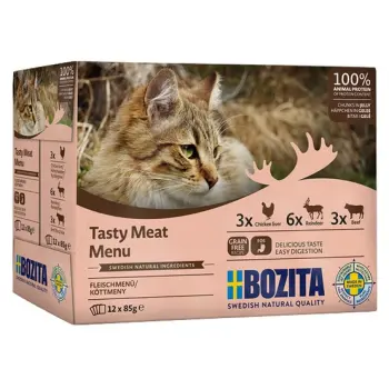 Bozita Cat Multibox z mięsem w galaretce saszetki 12x85g