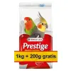 Versele-Laga Prestige Big Parakeets średnia papuga (nimfa, nierozłączka) 1,2kg (1+0,2kg gratis)