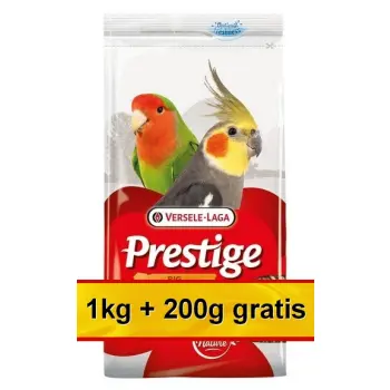 Versele-Laga Prestige Big Parakeets średnia papuga (nimfa, nierozłączka) 1,2kg (1+0,2kg gratis)