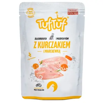 TUF TUF Kurczak z marchewką dla psa saszetka 500g