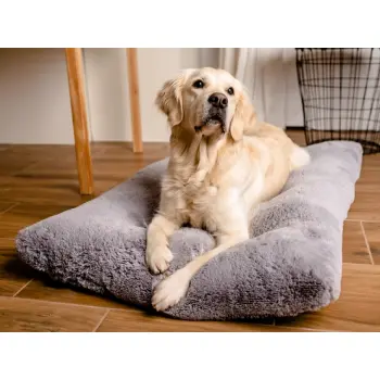 MIMIKO Pets Legowisko Shaggy prostokątne XXL 115x75cm szare