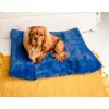 MIMIKO Pets Legowisko Shaggy prostokątne XL 85x65cm chabrowe