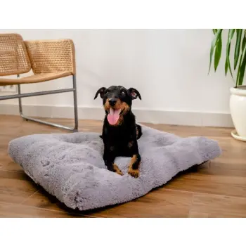 MIMIKO Pets Legowisko Shaggy prostokątne XL 85x65cm szare