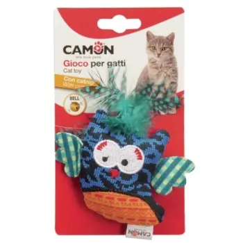 Camon Cat Toy Ptaszek z dzwonkiem i kocimietką 10cm