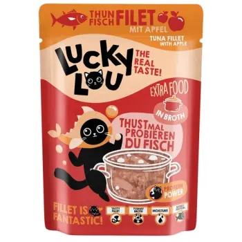 Lucky Lou Extrafood Tuńczyk i jabłko w bulionie saszetka 70g