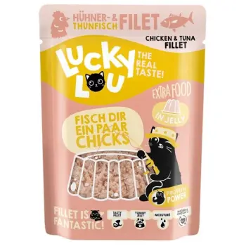 Lucky Lou Extrafood Tuńczyk i kurczak w galaretce saszetka 70g