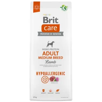 Brit Care Hypoallergenic Adult Medium Lamb 14kg (12+2kg gratis)