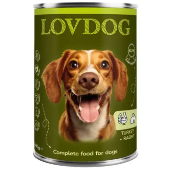 Lovdog Turkey & Rabbit puszka 400g