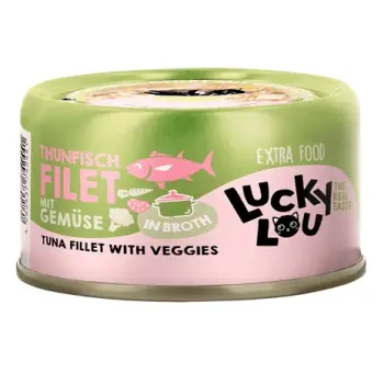 Lucky Lou Extrafood Tuńczyk i warzywa w bulionie puszka 70g