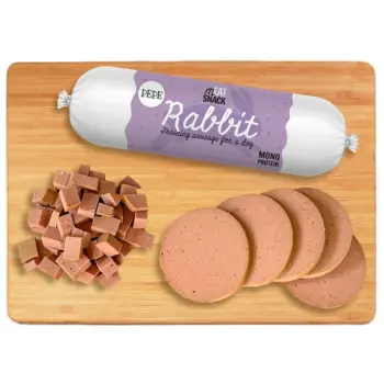 Paka Zwierzaka PEPE Kiełbaska Rabbit (królik) 200g