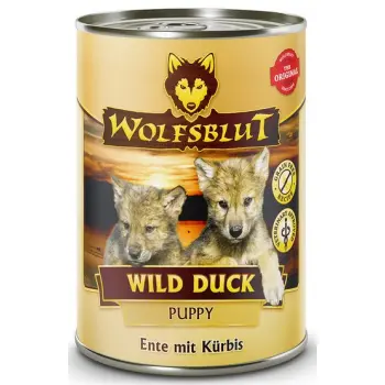 Wolfsblut Dog Wild Duck Puppy kaczka i bataty puszka 395g