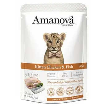 Amanova Kot Kitten Chicken & Fish saszetka 85g