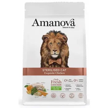 Amanova Kot Sterilised Exquisite Chicken 1,5kg