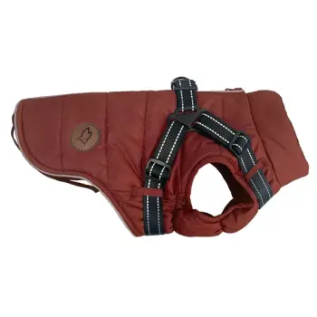 Zolux Kurtka puchowa z szelkami dla psa R.30 ceglasta