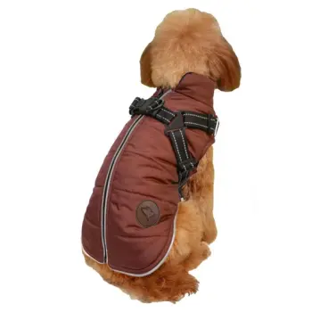 Zolux Kurtka puchowa z szelkami dla psa R.30 ceglasta