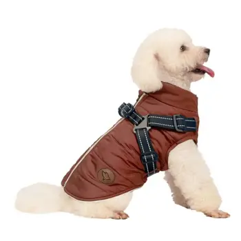 Zolux Kurtka puchowa z szelkami dla psa R.35 ceglasta