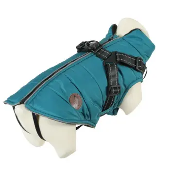 Zolux Kurtka puchowa z szelkami dla psa R.30 niebieska