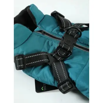 Zolux Kurtka puchowa z szelkami dla psa R.40 niebieska