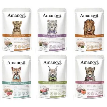 Amanova Cat Zestaw saszetek 10x85g