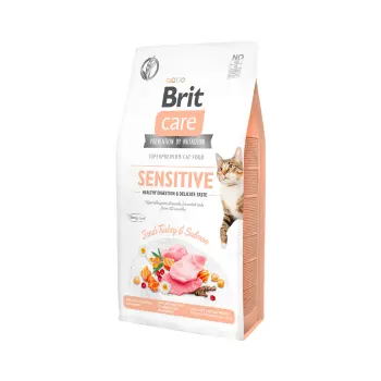 Brit Care Cat Grain-Free Sensitive Healthy Digestion & Delicate Taste Z Indykiem I Łososiem 7kg