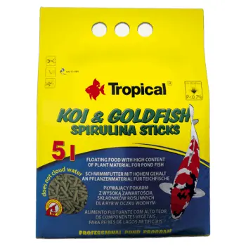 TROPICAL Koi & Goldfish Spirulina Sticks 5l/400g