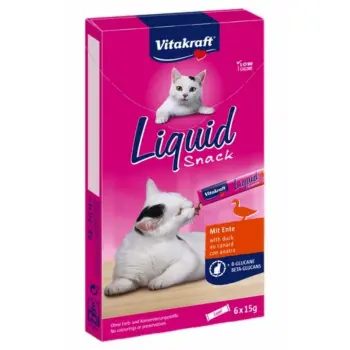 Vitakraft Cat Liquid-Snack Z Kaczką 6x15g