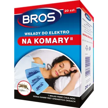 Bros Wkłady Do Elektro Na Komary 20 szt