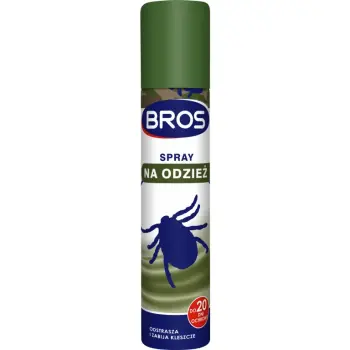 BROS spray na odzież - odstrasza i zabija kleszcze 90ml