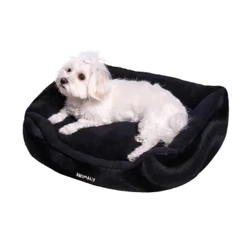 Brands Factory Sp. z o.o. MYANIMALY Dog Bed Fluffy - Czarny