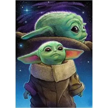 Haft diamentowy mozaika zestaw diamond painting 5d Motyw – Yoda, Star Wars 30x40cm