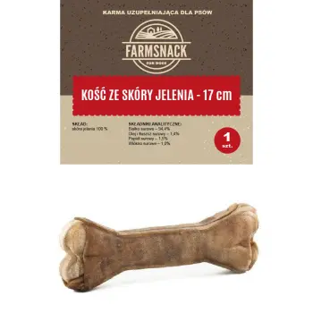 FarmSnack Kość Ze Skóry Jelenia 17cm