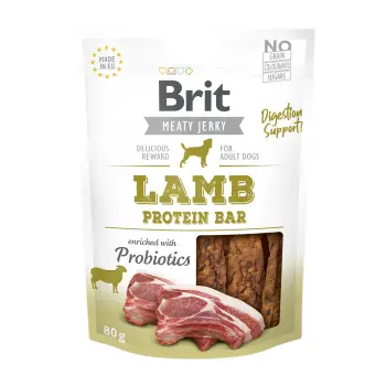 Brit Jerky Snack Lamb Protein Bar 80g