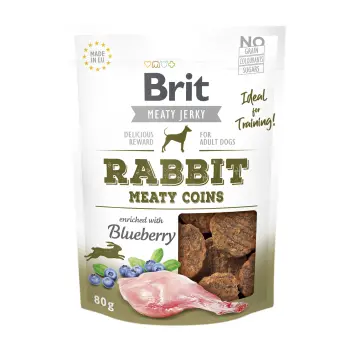 Brit Jerky Snack Rabbit Meaty Coins 80g