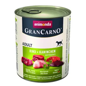 Animonda GranCarno Adult Dog Wołowina + Królik Z Ziołami 800g