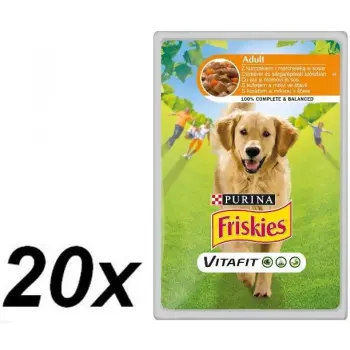 FRISKIES Pies Adult Sos Kurczak & Marchewka 20x100g