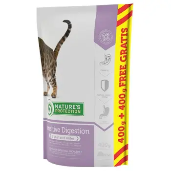 Nature's Protection Sensitive Digestion Poultry Adult Cat 400g+400g