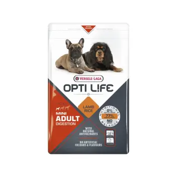 Versele-Laga Opti Life Adult Digestion Mini Z Jagnięcina I Ryżem 2,5kg