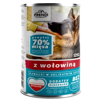 Frendi Kawałki W Delikatnym Sosie Z Wołowiną 1250g