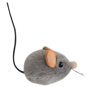 Petstages Squeak Squeak Mouse Plush Cat Toy - Myszka piszcząca