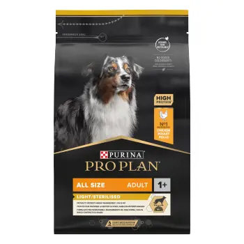 Purina Pro Plan Adult Light Optiweight Sterilised, kurczak i ryż 3kg