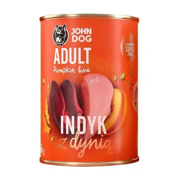 John Dog Pumpkin Line Adult Indyk Z Dynią 400g