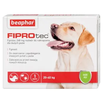 BEAPHAR Fiprotec L Dla Psów Od 20 Do 40kg 268mg