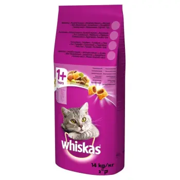 WHISKAS Karma Sucha Dla Kota 1+ Z Tuńczykiem 14kg