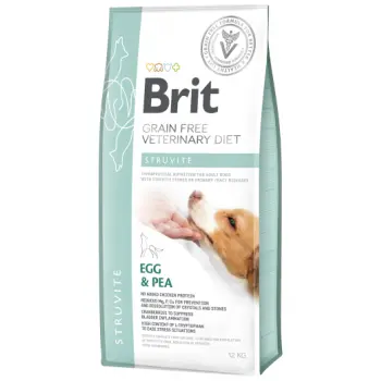 Brit Grain Free Veterinary Diet Dog Struvite Jajko Z Groszkiem 12kg