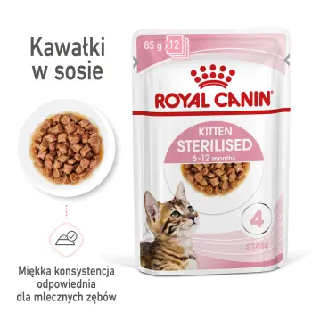 ROYAL CANIN Kitten Sterilised Sauce 12x85g