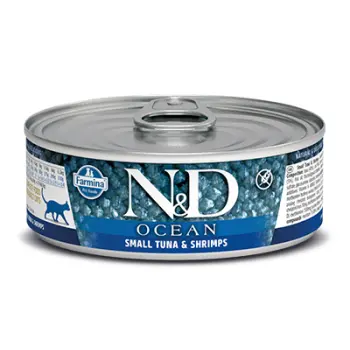 Farmina N&D Ocean Feline Small Tuna Shrimp Adult 80g