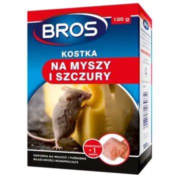 BROS - kostka na myszy i szczury 100g
